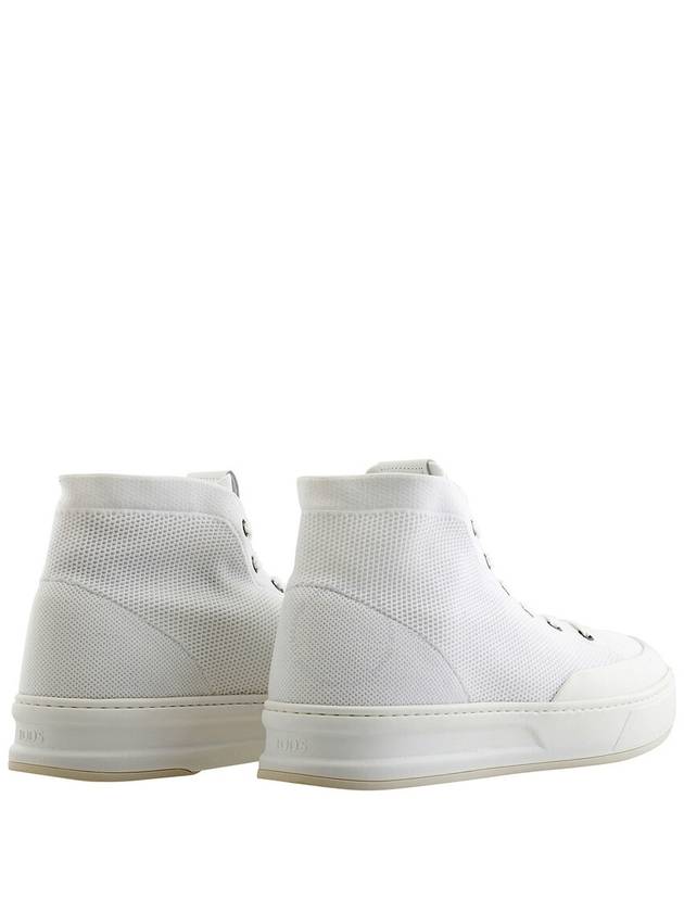 Tods Men's White Knit High-Top Sneakers, Brand Size 11 ( US Size 12 ) - TOD'S - BALAAN 3