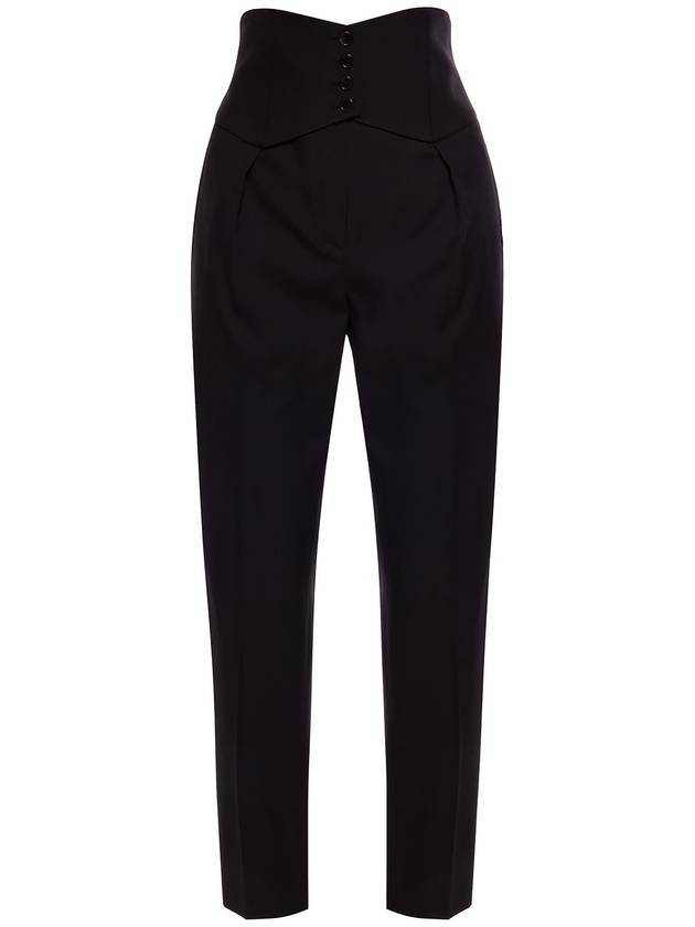 cummerbund button straight pants - SAINT LAURENT - BALAAN 1