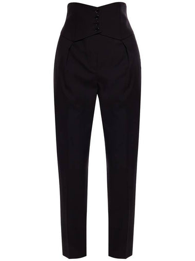 cummerbund button straight pants - SAINT LAURENT - BALAAN 1