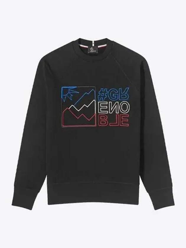 8G00020 80451 999 Black Men's Sweatshirt - MONCLER - BALAAN 1