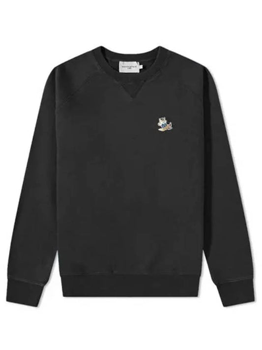 Dressed Fox Patch Classic Sweatshirt Black - MAISON KITSUNE - BALAAN 2