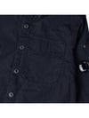 Lens Wappen Ripstop Shirt Zip Up Jacket Navy - CP COMPANY - BALAAN 7