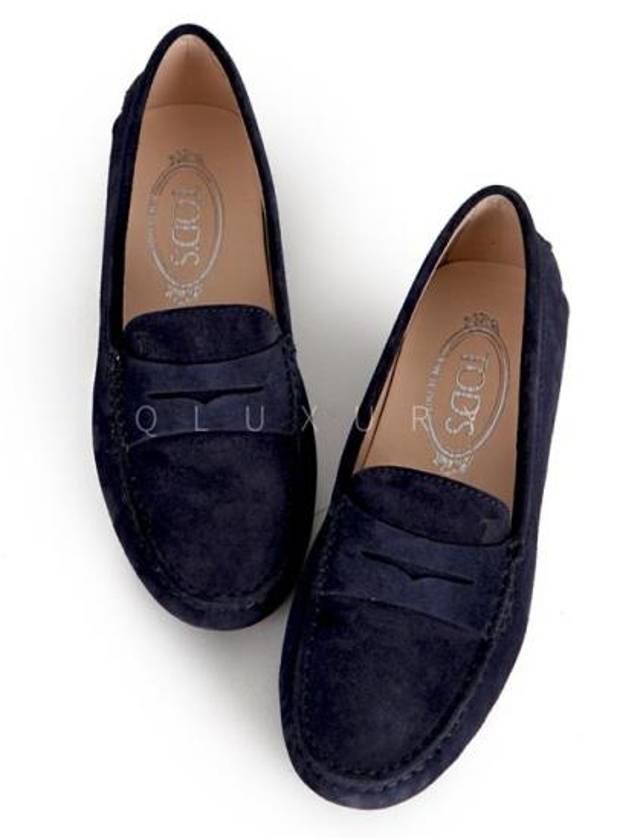 Gommino Suede Driving Shoes Blue - TOD'S - BALAAN 9