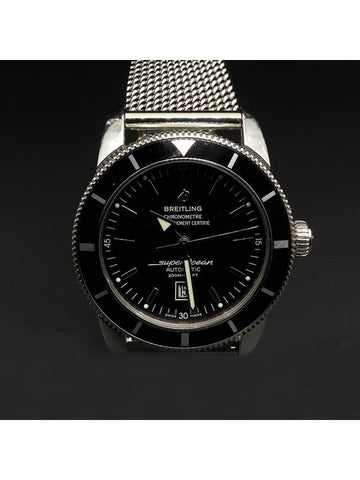 46MM Superocean Heritage Black Dial Automatic Metal Band Men s Watch A1732024 - BREITLING - BALAAN 1