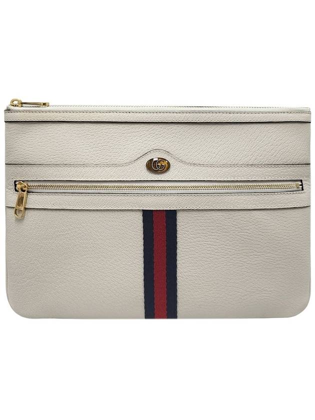 Women s 517551 White Leather Ophidia Clutch Bag - GUCCI - BALAAN 1