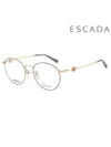 Glasses Frame VES B37F 0301 Round Metal Men Women - ESCADA - BALAAN 1