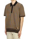 Gingham Cotton Polo Shirt Brown - BURBERRY - BALAAN 3