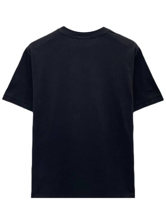 Logo Patch Short Sleeves T-Shirt Black - STONE ISLAND - BALAAN 3