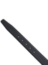 Reversible Saffiano Leather Belt Black - PRADA - BALAAN 10