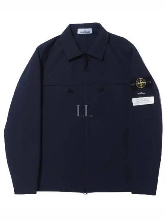 Light Soft Shell Shirt Jacket Navy - STONE ISLAND - BALAAN 2
