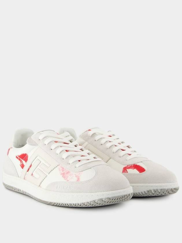 Balmain Swan Sneakers - Balmain - Leather - White/Red - BALMAIN - BALAAN 2