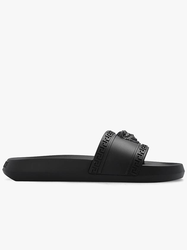 Medusa Band Rubber Slide Slippers Black - VERSACE - BALAAN 2