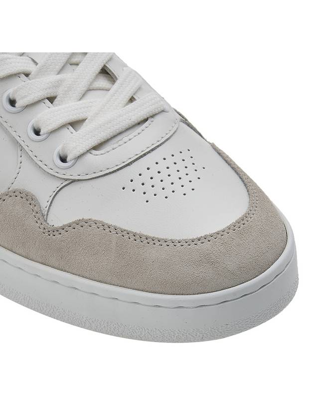 CT 10 Trainer Lace Up Suede Calfskin Low Top Sneakers White - CELINE - BALAAN 10