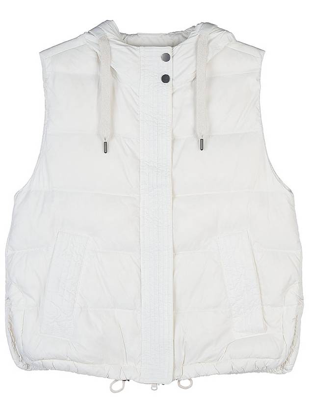 Women's Padded Vest White - BRUNELLO CUCINELLI - BALAAN 9