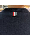 Donegal 4-Bar Striped Crew Neck Wool Knit Top Navy - THOM BROWNE - BALAAN 8