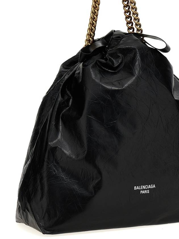 Women's Crush Medium Tote Bag Black - BALENCIAGA - BALAAN 4