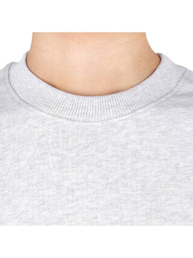 Milano Brushed Logo Cotton Sweatshirt Grey - MSGM - BALAAN 6