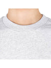 Milano Brushed Logo Cotton Sweatshirt Grey - MSGM - BALAAN 6