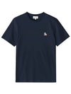 Chillax Fox Patch Regular Short Sleeve T-Shirt Navy - MAISON KITSUNE - BALAAN 2