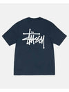 Basic short sleeve t shirt navy - STUSSY - BALAAN 4