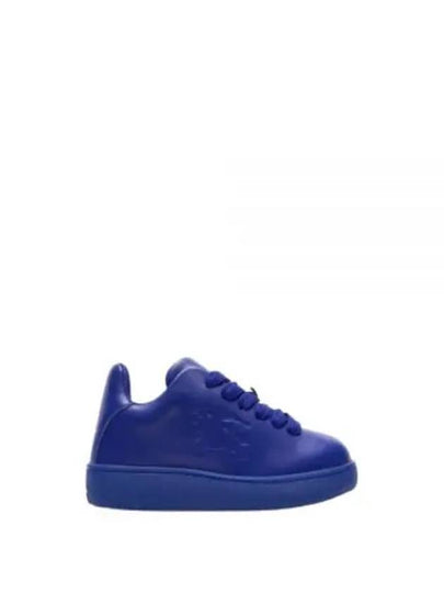 Leather Box Low Top Sneakers Blue - BURBERRY - BALAAN 2