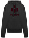 Mansel Big Logo Hoodie Faded Black - ISABEL MARANT - BALAAN 2