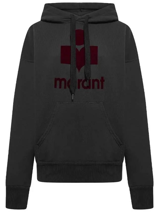 Mansel Big Logo Hoodie Faded Black - ISABEL MARANT - BALAAN 2