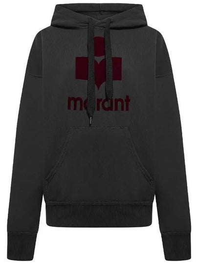 Mansel Big Logo Hoodie Faded Black - ISABEL MARANT - BALAAN 2