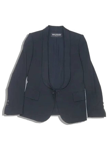 Smith Market Used Luxury Black Jacket Women s Clothing - BALMAIN - BALAAN 1