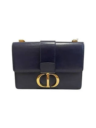 Women s Indigo Montene 30 Calfskin Pla Lab Wrap Cross Bag Navy M9203UMPK - DIOR - BALAAN 1