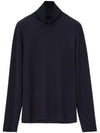 Cotton Long Sleeve Turtleneck Black - LEMAIRE - BALAAN 2