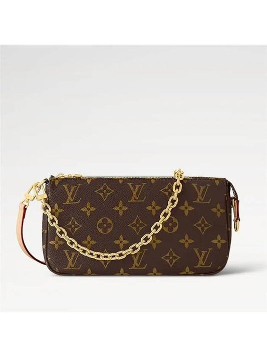 Pochette Accessoires Chain Monogram Shoulder Bag Brown - LOUIS VUITTON - BALAAN 2