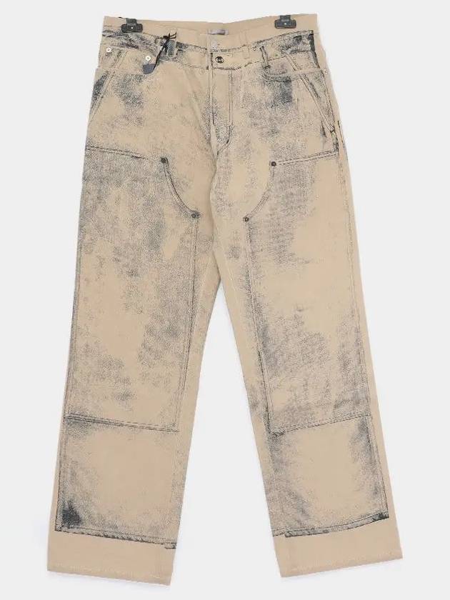 Carpenter Effect Heritage Denim Jeans Beige - DIOR - BALAAN 2