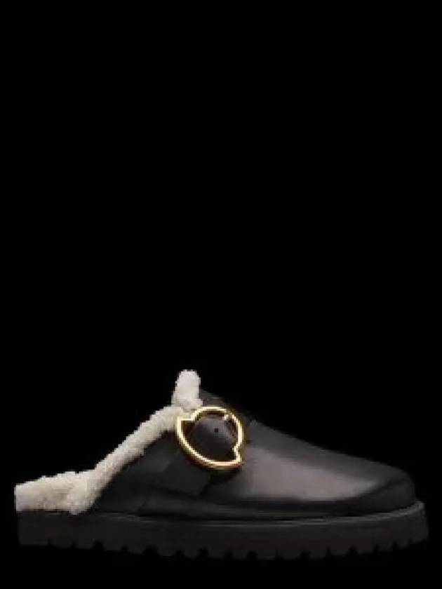 Leather Bell Mules Black - MONCLER - BALAAN 2