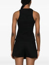 Embroidered Logo Sleeveless Black - MSGM - BALAAN 4