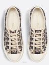 Walk'n' Platform Oblique Embroidered Low Top Sneakers Deep Blue - DIOR - BALAAN 3