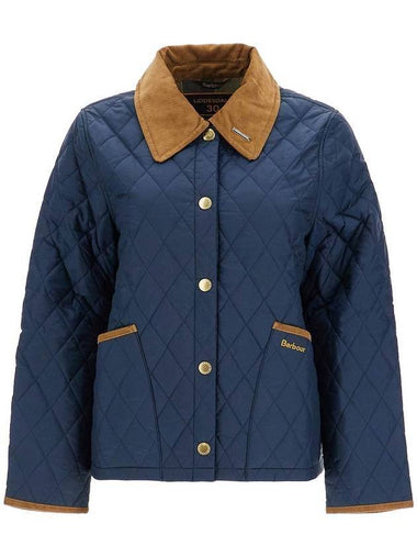 30th Anniversary Riddesdale Crop Quilted Jacket Navy - BARBOUR - BALAAN 1