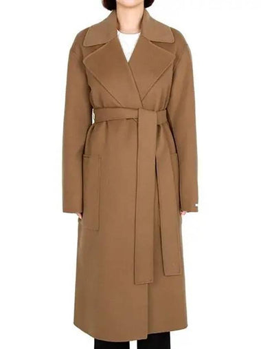 Camel Veleno Wool Coat 001 1208959 - MAX MARA - BALAAN 1