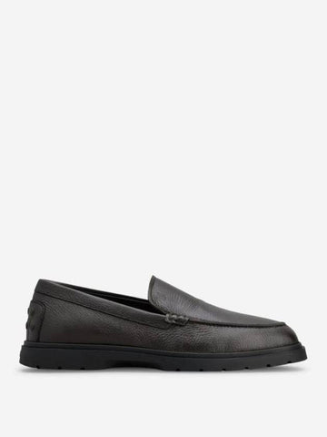 Leather Slipper Loafers Brown - TOD'S - BALAAN 1