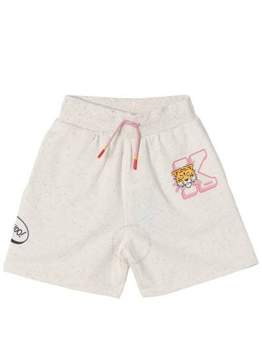 Kenzo Girls Tiger Logo Drawstring Shorts Size 8Y - KENZO - BALAAN 1