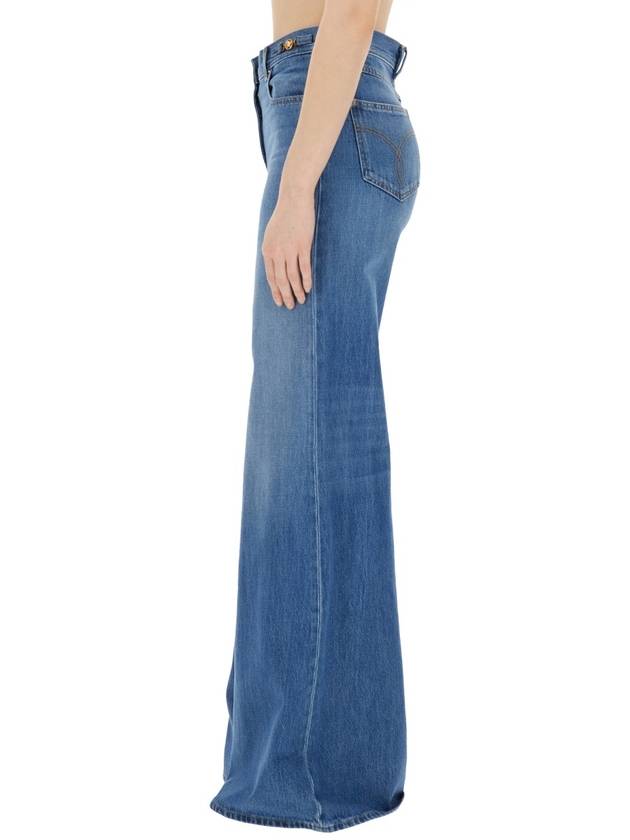 Denim Straight Pants 1014104 1A10023 1D030 MEDIUM BLUE - VERSACE - BALAAN 5