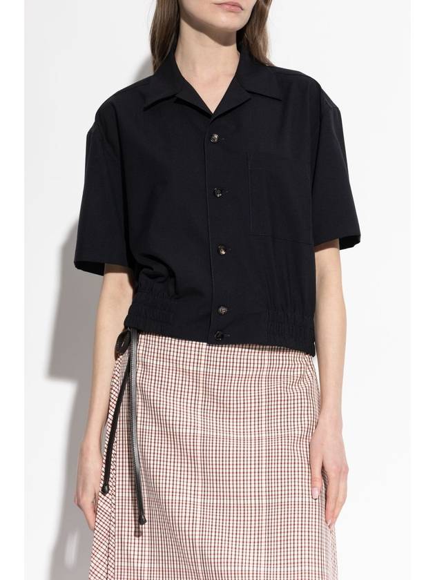 Bottega Veneta Short-sleeve Shirt, Women's, Black - BOTTEGA VENETA - BALAAN 3