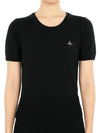 ORB Logo Short Sleeve Knit Top Black - VIVIENNE WESTWOOD - BALAAN 3