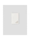 Saffiano Triangular Logo Flap Card Wallet White Boutique - PRADA - BALAAN 1