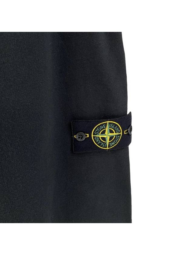 Signature Wappen Patch Cotton Exhaust Pants Black - STONE ISLAND - BALAAN 4