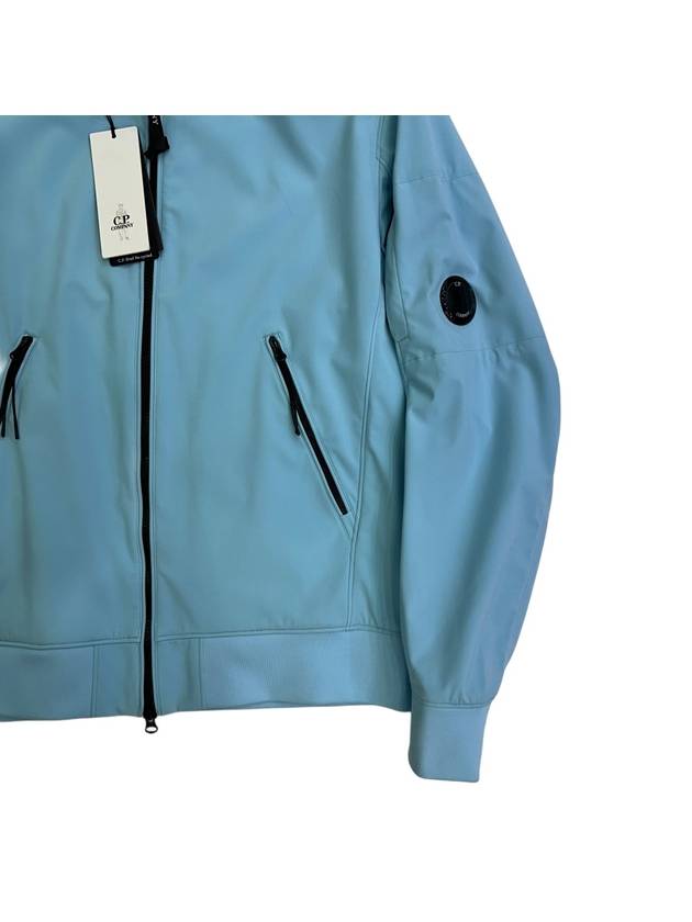 Lens Waffen Soft Shell Windbreaker Jacket Sky Blue 12CMOW093A - CP COMPANY - BALAAN 3