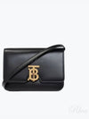 Small Leather TB Shoulder Bag Black - BURBERRY - BALAAN 2