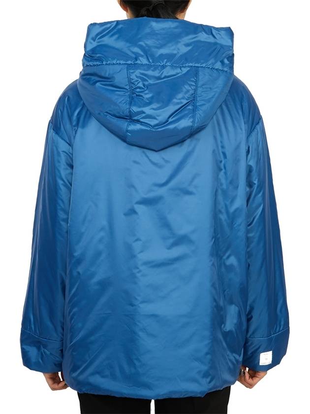 Greenda Hooded Padding Blue - MAX MARA - BALAAN 7