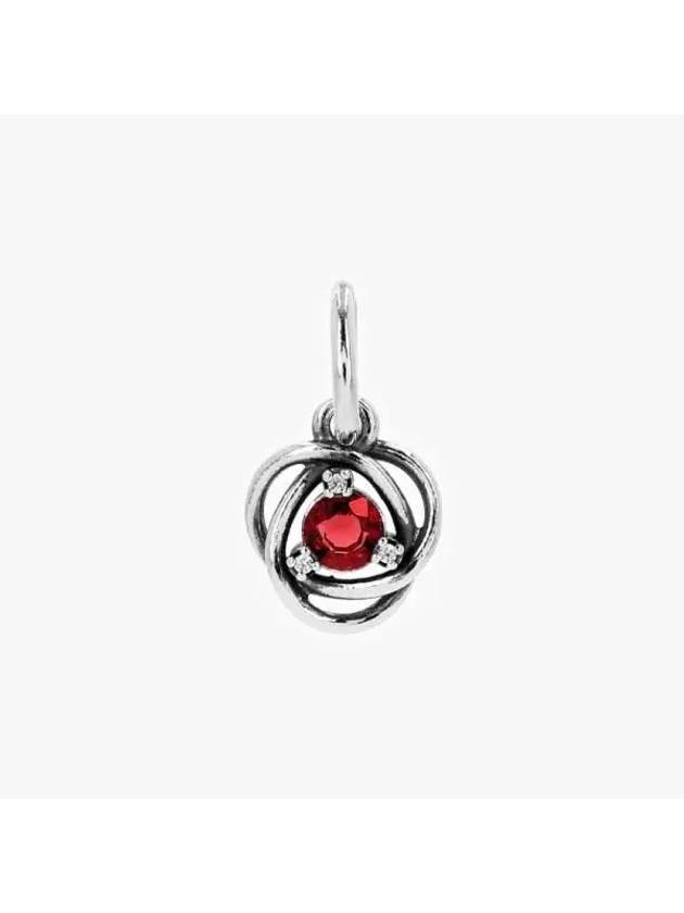 Eternity Circle Dangle Bracelet Charm Red - PANDORA - BALAAN 3