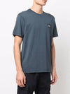 Logo Patch Short Sleeve T-Shirt Avio Blue - STONE ISLAND - BALAAN 4